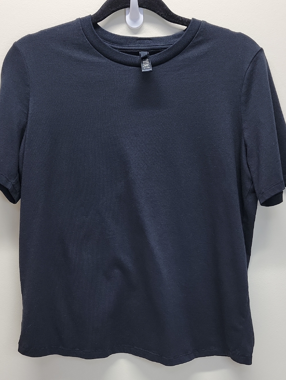 SKIMS Black Short Sleeve Crew Tee